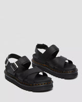 The Dr Martens Womens Voss II Leather Sandals in Black