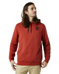 The Fox Mens Going Pro Hoodie in Red Clay