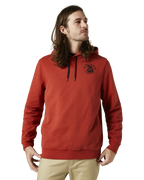 The Fox Mens Going Pro Hoodie in Red Clay