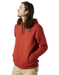 The Fox Mens Going Pro Hoodie in Red Clay