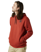 The Fox Mens Going Pro Hoodie in Red Clay