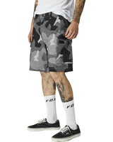 The Fox Mens Slambozo Camo Walkshorts in Black Camo