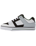 The DC Shoes Mens Pure Shoes in White, Black & Green