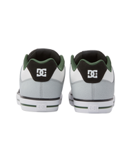 The DC Shoes Mens Pure Shoes in White, Black & Green