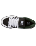 The DC Shoes Mens Pure Shoes in White, Black & Green