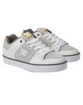 The DC Shoes Mens Pure Shoes in Grey, White & Grey