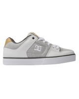 The DC Shoes Mens Pure Shoes in Grey, White & Grey