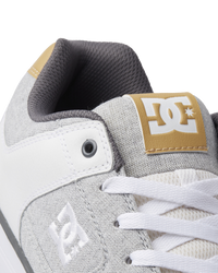 The DC Shoes Mens Pure Shoes in Grey, White & Grey