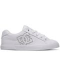 The DC Shoes Womens Chelsea TX Shoes in White & Silver