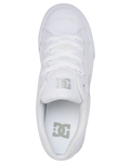 The DC Shoes Womens Chelsea TX Shoes in White & Silver