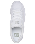 The DC Shoes Womens Chelsea TX Shoes in White & Silver