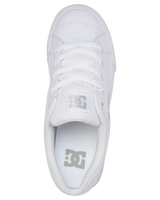 The DC Shoes Womens Chelsea TX Shoes in White & Silver