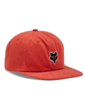 The Fox Mens Alfresco Adjustable Cap in Atomic Orange