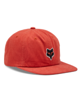 The Fox Mens Alfresco Adjustable Cap in Atomic Orange