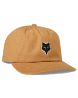 The Fox Mens Alfresco Adjustable Cap in Cognac