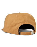 The Fox Mens Alfresco Adjustable Cap in Cognac