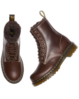 The Dr Martens Womens 1460 Serena Classic Boot in Dark Brown