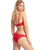 The Seafolly Womens Sea Dive Bralette Bikini Top in Chilli Red