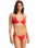 The Seafolly Womens Sea Dive Slide Tri Bikini Top in Chilli Red