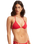 The Seafolly Womens Sea Dive Slide Tri Bikini Top in Chilli Red