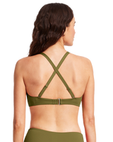 The Seafolly Womens Collective DD Scoop Neck Halter Bikini Top in Avocado