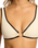 The Seafolly Womens Beach Bound Ring Front Tank Bikini Top in Ecru