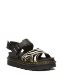 The Dr Martens Womens Voss II Sandals in Zebra & Black