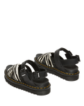 The Dr Martens Womens Voss II Sandals in Zebra & Black