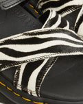 The Dr Martens Womens Voss II Sandals in Zebra & Black