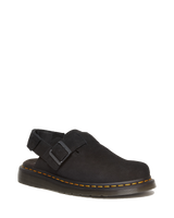 The Dr Martens Mens Jorge II Suede Sandals in Black Suede