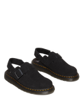 The Dr Martens Mens Jorge II Suede Sandals in Black Suede