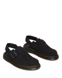 The Dr Martens Mens Jorge II Suede Sandals in Black Suede