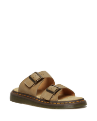 The Dr Martens Mens Savannah Tumbled Nubuck Sandals in Savannah Tan