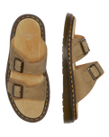 The Dr Martens Mens Savannah Tumbled Nubuck Sandals in Savannah Tan