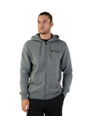 The Fox Mens Absolute Fleece Zip Hoodie in Heather Graphite