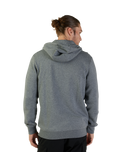 The Fox Mens Absolute Fleece Zip Hoodie in Heather Graphite