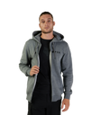 The Fox Mens Absolute Fleece Zip Hoodie in Heather Graphite