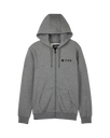 The Fox Mens Absolute Fleece Zip Hoodie in Heather Graphite