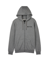 The Fox Mens Absolute Fleece Zip Hoodie in Heather Graphite