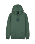 The Fox Mens Fox Head Fleece Hoodie in Hunter Green