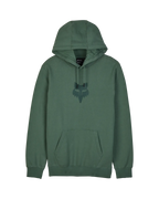 The Fox Mens Fox Head Fleece Hoodie in Hunter Green