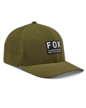 The Fox Mens Non Stop Tech FlexFit Cap in Olive Green