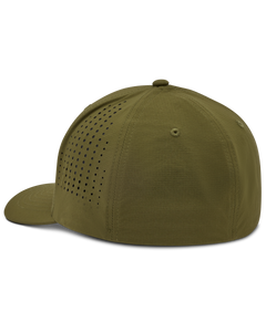 The Fox Mens Non Stop Tech FlexFit Cap in Olive Green