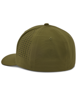 The Fox Mens Non Stop Tech FlexFit Cap in Olive Green