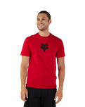 The Fox Mens Fox Head Prem Tee in Flaming Red