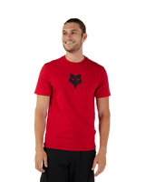 The Fox Mens Fox Head Prem Tee in Flaming Red