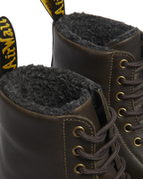 The Dr Martens Mens 1460 WL Grizzly Boots in Olive