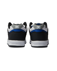 The DC Shoes Mens Stag Shoes in White, Grey and Blue