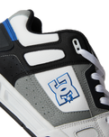 The DC Shoes Mens Stag Shoes in White, Grey and Blue