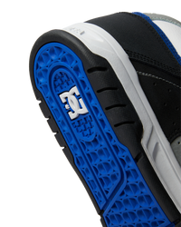 The DC Shoes Mens Stag Shoes in White, Grey and Blue